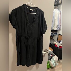 Universal Thread Black Textured Dress
